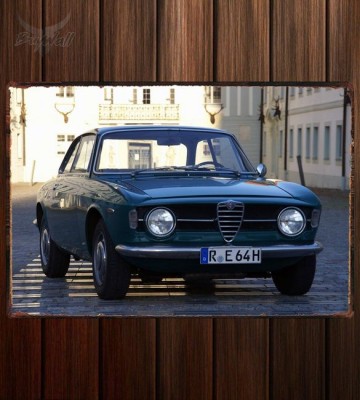 Металлическая табличка Alfa Romeo Giulia Coupe 1300 GT Junior